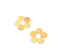 Toyvian 10Pcs 15Mm Piezo Disc Diaphragm Elements with Copper Brass Plate 300Ω Resonant Frequency Acoustic Instrument Pickups for Microphones and Stomp Boxes