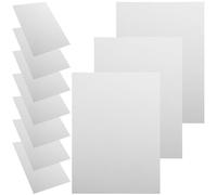 Toyvian 10pcs A4 Size White Pp Plastic Sheets for DIY Crafts and Picture Frames, Anti-slip and Flame Retardant Thermoplastic Panels, Easy to Cut and Drill, for Printing and Home Decoration