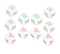 Toyvian 10pcs Acrylic Drinking Game Dice for Adults Party Night Sided Fun Shots with Instructions Like Drink Cups and Bottom Up Portable for Game Night Celebration