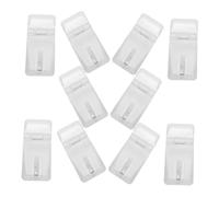 Toyvian 10pcs Acrylic Hinge Lock Buckle Door Latch Lock Mini Cabinet Latch Jewelry Box Versatile Stylish