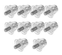Toyvian 10pcs Aluminum Soccer Shoe Studs Replacement with Thread M5 for Football Boots, Anti-slip Metal Spikes Providing Stability and Aesthetic Design for Outdoor Sports on The Field
