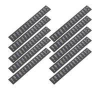 Toyvian 10pcs Aquarium Thermometer Stick on Strips for Fish Tank and Turtle Terrarium, High Precision Lcd Temperature Measuring Sticker with Easy Installation, 18-34°c/64-93°f Water