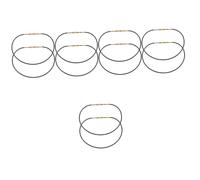 Toyvian 10pcs Bass Tail Cord Tailpiece for Bass Steel Wire Easy Installation Replacement Tail Rope