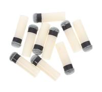 Toyvian 10pcs Billiard Pool Stick Tips Replacement PU Snooker Cue Tips for Game Easy Installation Smooth Transition Consistent Gameplay