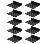 Toyvian 10pcs Black Plastic Aquarium Filter Baffle with Easy Mount Design for Aquatic Plants and Aquariums, Versatile Replacement Accessory for Fish Tank Water Flow Control