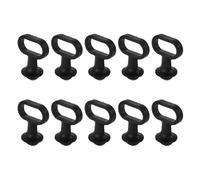 Toyvian 10pcs Black Rubber Front Mudguard Cable Guide for Motorcycle Speedometer Cable with Noise Reduction and Shock Absorption, Universal Replacement Mount Solution, Size