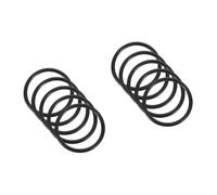 Toyvian 10pcs Buddhist Bowl Rubber Ring for Fixing Singing Bowl Mat Sound Mat Meditation Ring Cushion Tibetan Gasket for Meditation and Sound Practices