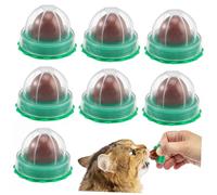 Toyvian 10Pcs Catnip Lollipop Treats for Cats Cat Snacks Candy with Stickers to Enhance Tongue Movement Random Flavors Pack