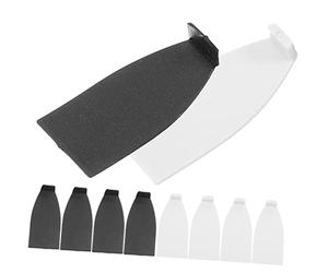 Toyvian 10pcs Cello Bow Tips Set with Black and White Plastic Covers, Cello Bow Accessories for String Instrument Repair, Suitable for Cellists and Orchestra Use