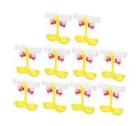 Toyvian 10pcs Chicken and Duck Drinking Water Maker Ball-valve Type Automatic Poultry Waterer Device for Chicken Water Bowl Poultry Drinking Bowl