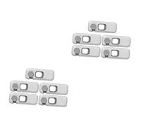Toyvian 10pcs Childproof Self-Adhesive Refrigerator Drawer and Cabinet Locks for Boys and Girls Practical Design to Prevent Accidental Openings Easy to Install No Tools Required Grey