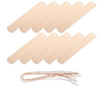 Toyvian 10pcs Copper Plant Labels Metal Garden Markers with Hanging Holes, Sturdy Nursery Tags for Outdoor Herb, Flower, Vegetable and Tree Identification
