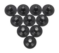 Toyvian 10pcs Cymbals Support Sleeves Drum Accessories Plastic with Fine Workmanship Creative Appearance Black for Drum Kit Percussion Use