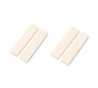 Toyvian 10pcs Diy Hard Buffalo Bone Blank Saddle Nut for Acoustic Guitar Bone Nut for String Instruments Real Material