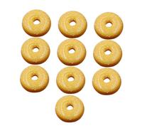 Toyvian 10pcs Donut Shape Decor Christmas Adornment for Party Decorations for Christmas Trees and Boys and Girls Party Activities