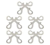 Toyvian 10pcs Double Ended Zinc Alloy Clips for Dog Leash Keychain with Enhanced Security