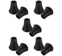 Toyvian 10pcs Drum Rubber Feet Rubber Drum Rack Feet Black Material Easy to Install Increase Friction Bass Pedal Floor Protector