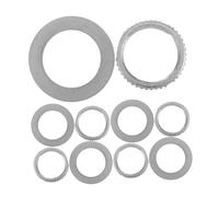 Toyvian 10pcs Electric Guitar and Bass Toggle Switch Nut Washer Set 12mm Washer Plate Solid Gold Rings Convenient Installation Instrument Replacement Parts Silver Iron