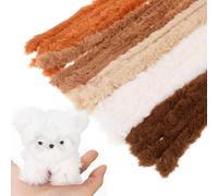 Toyvian 10pcs Extra Thick Pipe Cleaners, 39 inch Jumbo Fur Pipe Cleaners Chenille Stems Thick Pipe Cleaner Craft Pipe Stems for DIY Projects Art Craft Supplies