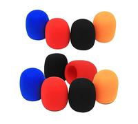 Toyvian 10pcs Fall and Pop-up Cover Nets Microphone Covers Foams Microphone Protectors in Ktv Random Color