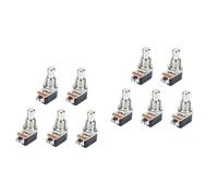 Toyvian 10pcs Foot Pedal Guitar Effects Pedal Buttons Pin Foot Push Button Flat Distortion Petal Guitar Effects