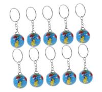 Toyvian 10pcs Globe Keychain Decorative Key Rings for Car Keys and Backpacks Versatile Earth Pendant Accessories for Women and Students Unique Bag Charms with Detailed Craftsmanship