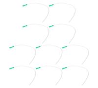 Toyvian 10pcs Goat Lamb Feeding Tube 13in Plastic with Integrated Handgrip and Smooth Surface, Soft Uniformly Thick Tube Walls for Singlehanded Feeding in Outdoor and Confined Livestock