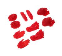 Toyvian 10pcs Halloween Severed Hands Feet Fake Body Parts Realistic Tpr Soft Rubber Organs Including Heart Brain for Spooky Party Decorations and Haunted House Props