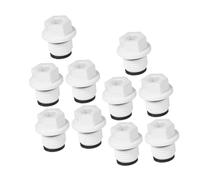Toyvian 10Pcs Hot Water Bottle Replacement Caps with Hexagonal Thread Plug and Double Rubber Gaskets Thermal Water Bottle Stopper for Leak Prevention