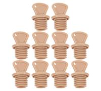 Toyvian 10pcs Hot Water Bottle Replacement Stoppers Leakproof Rubber Caps Universal Fit Water Bottle Top Replacement for Winter Bed Warming and Camping Use