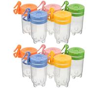 Toyvian 10pcs Insect Observation Jars for Transparent Flip Lids and Hanging Loops Portable Specimen Display Boxes for Outdoor Science Nature Exploration and Bug Collecting Adventures