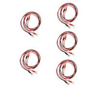 Toyvian 10pcs Insulated Wire Testing for Electrical Measuring Physics Labs and Home Appliances Hands Circuit Connection Tool