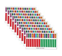 Toyvian 10pcs Kalimba Note Stickers Decals for Thumb Piano Easy Recognition for Beginners Playing Technique Improve Memory for Boys and Girls and Players