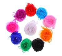 Toyvian 10pcs Kids Dance Scarves Soft Chiffon Play Towel For Stage Dancing Multicolor Square Scarves For Preschool Performance And Juggling