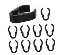 Toyvian 10pcs Large Plastic Microphone Cable Clamps for Mic Stand Cable Holder Universal Mic Pole Clip Organizer for Ktv Microphone Boom Pole Cord Management