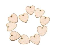 Toyvian 10pcs Maple Wood Heart Shape Guitar Pick Bass Guitar Plectrum Ukulele Picks Comfortable Grip Lightweight