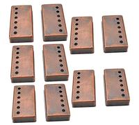 Toyvian 10pcs Metal Guitar Pickup Covers Antique Covers for Electric Guitars Smooth Finish Heat Dissipation Metal Construction