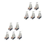 Toyvian 10pcs Metal Stomp Foot Button Pin for Guitar Effects Pedal Replaceable Push Button for Pedalboard and Electric Guitar Accessories