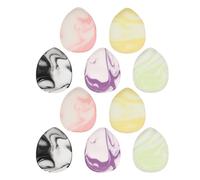 Toyvian 10pcs Mini Makeup Sponge Water Drop Cosmetic Polyurethane Powder Puff, Teardrop Foundation Puff, Portable Soft Skin-friendly, for Pocket Makeup Bag