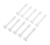 Toyvian 10pcs Mini Roman Pillars 3.6cm Plastic European Style Columns for Wedding Decoration and Home Décor Sand Table Accessories