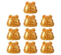 Toyvian 10pcs Mini Sheep Figurine: Miniature Resin Goat Statue