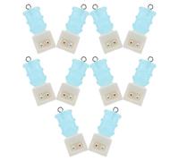 Toyvian 10pcs Mini Water Dispenser Resin Charms Set with Colorful Drink Pendants for Jewelry Making Diy, Small 3d Water Cooler Keychain and Earring Accessories for Crafting