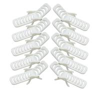 Toyvian 10Pcs Miniature Beach Chair Dollhouse Ornament Simulated White PVC Model for House Garden Potted Landscape Party Decoration Safe and Space Saving Doll Chair Props