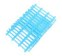 Toyvian 10pcs Miniature Plastic Fence for Dollhouse Garden Accessories Realistic Farm Fence for Creative Play and Diorama Building Safe Plastic Material Sky Blue