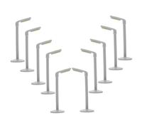 Toyvian 10pcs Miniature Street Lamp Models Micro Landscape Accessories for Fairy Gardens and Dollhouses Lightweight Village Pathway Lanterns Versatile Decoration for Creative Arrangements
