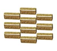 Toyvian 10pcs Model Mini House Accessories Small Gold Bars Tiny House Miniature Scene Accessory Miniature Scene Prop Miniature Scene Decor Doll House Gold Bars Zinc Alloy Golden