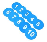 Toyvian 10pcs Non Slip Agility Spot Markers Durable Flat Floor Dots for Soccer Basketball Training Enhanced Visibility for Youth Adults for Speed Drills and Exercises