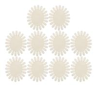 Toyvian 10pcs Oval False Nail Sample Wheel in Beige Plastic with Smooth Surface Nail Color Display Board for Customer Colour Selection Meetings Maintains Colour Accuracy and Showcases