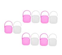 Toyvian 10pcs Pacifier Holder Storage Case Portable Pacifier Container for Travel Dust Design for Organizing and Items