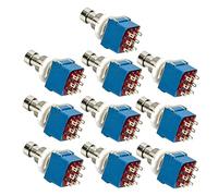 Toyvian 10pcs Pin Electric Guitar Effects Pedal Box Foot Metal True Bypass Guitar Effects Pedal Switch